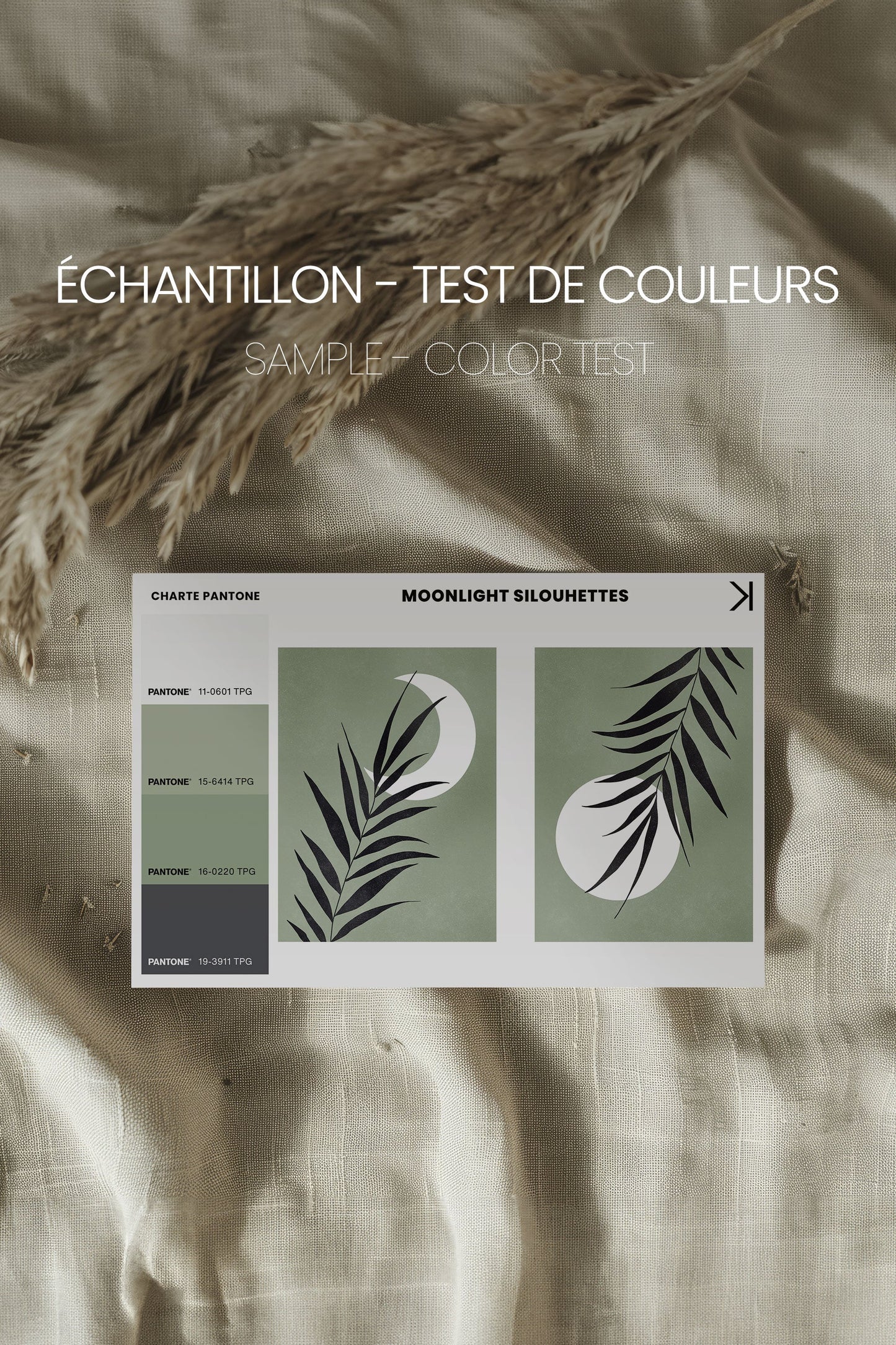 MOONLIGHT SILHOUETTES (2 Oeuvres sur toile étirée)