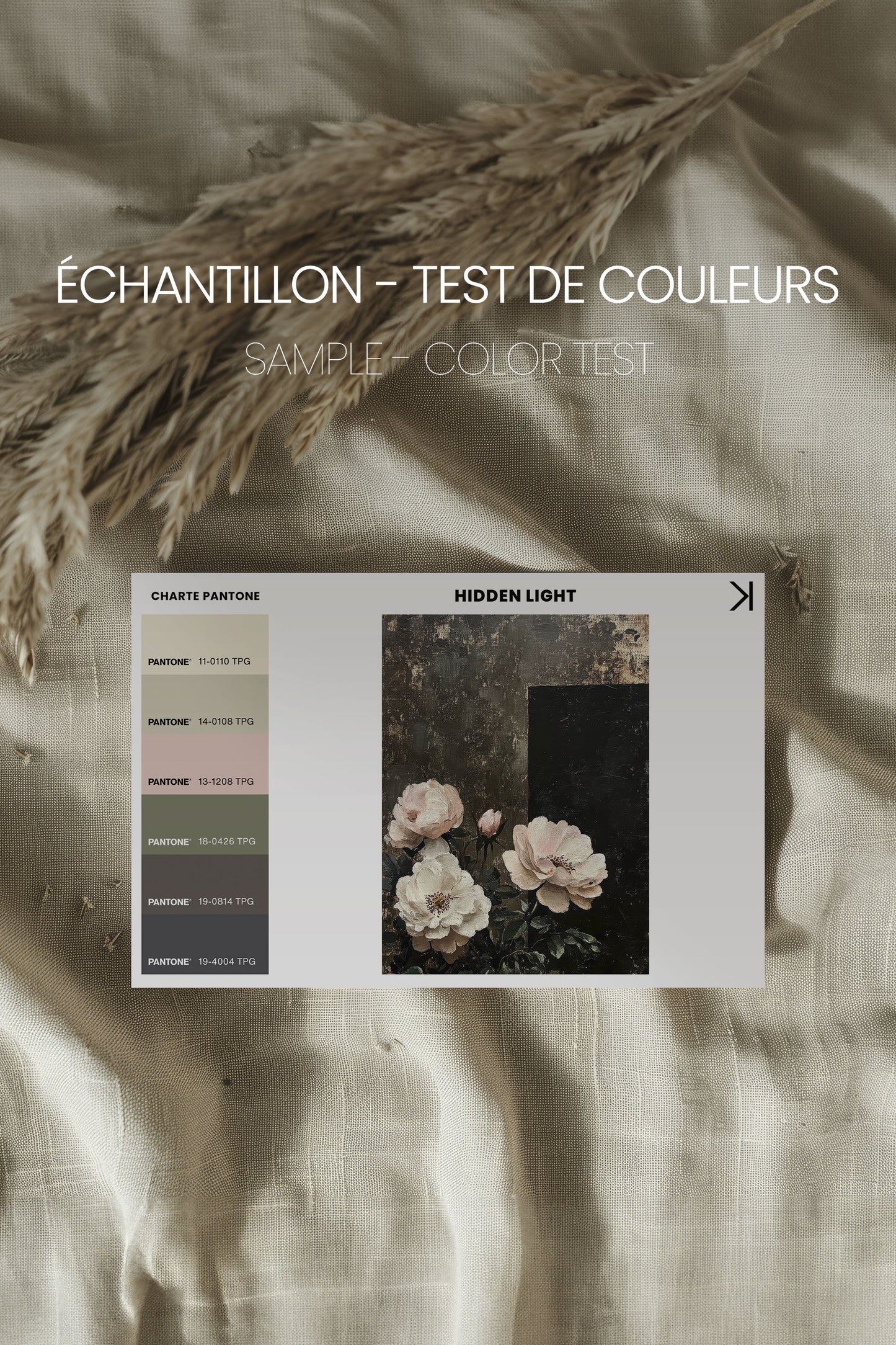 HIDDEN LIGHT, Oeuvre sur toile étirée