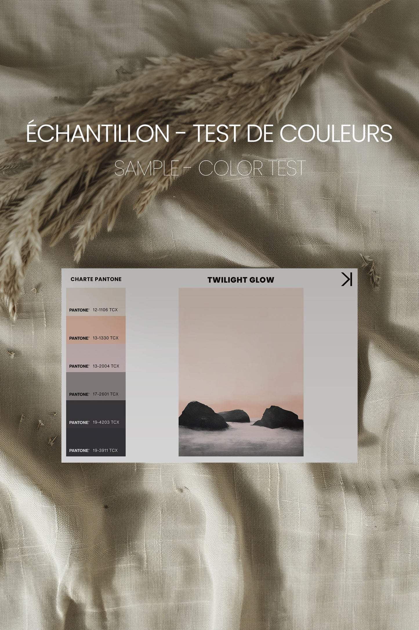 TWILIGHT GLOW, Oeuvre sur toile étirée