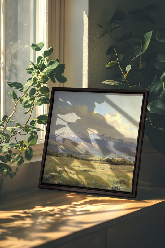 VALLEY OF LIGHT, Oeuvre sur toile étirée