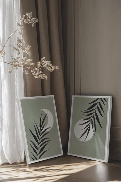 MOONLIGHT SILHOUETTES (2 Oeuvres sur toile étirée)