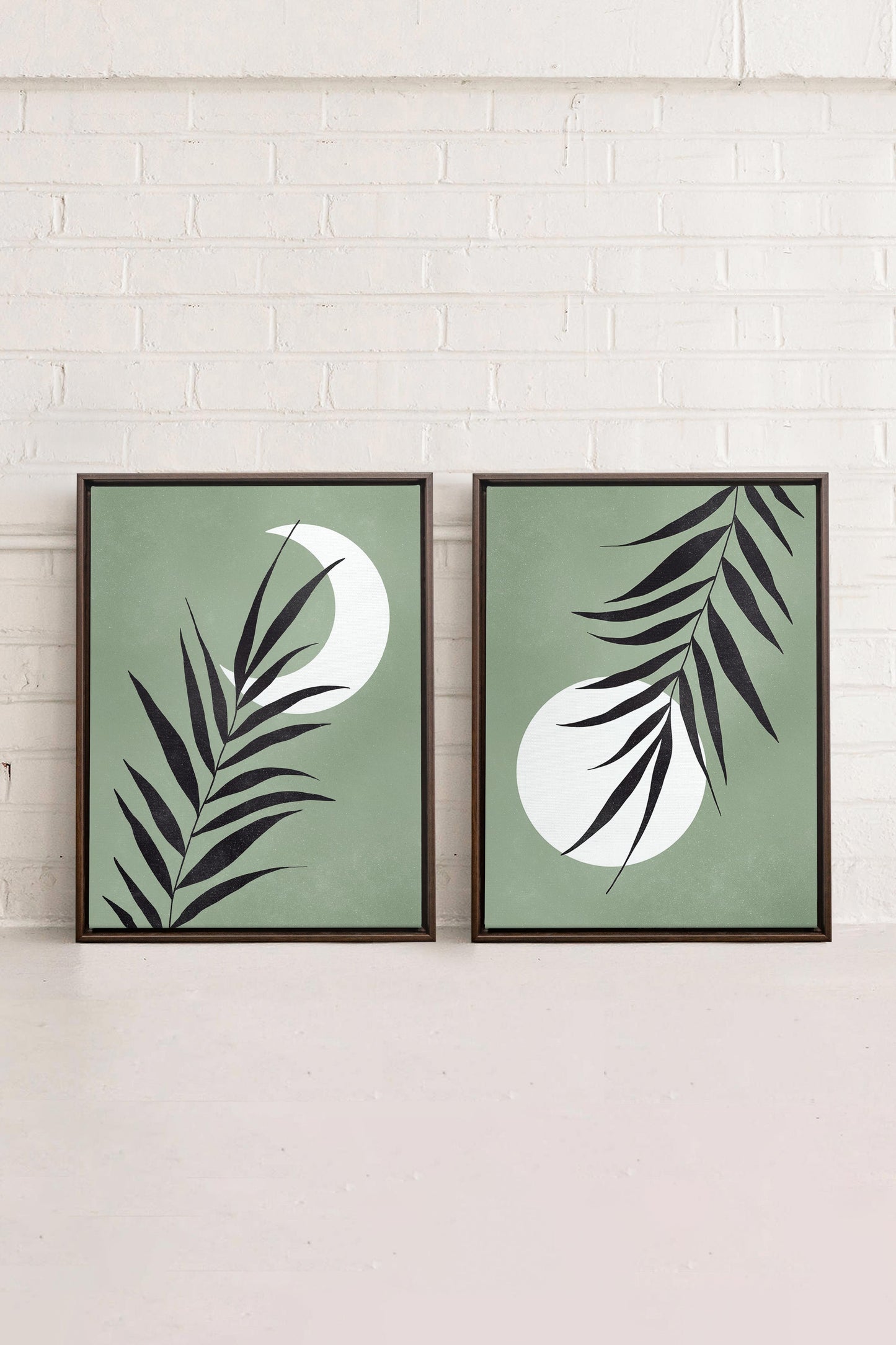 MOONLIGHT SILHOUETTES (2 Oeuvres sur toile étirée)