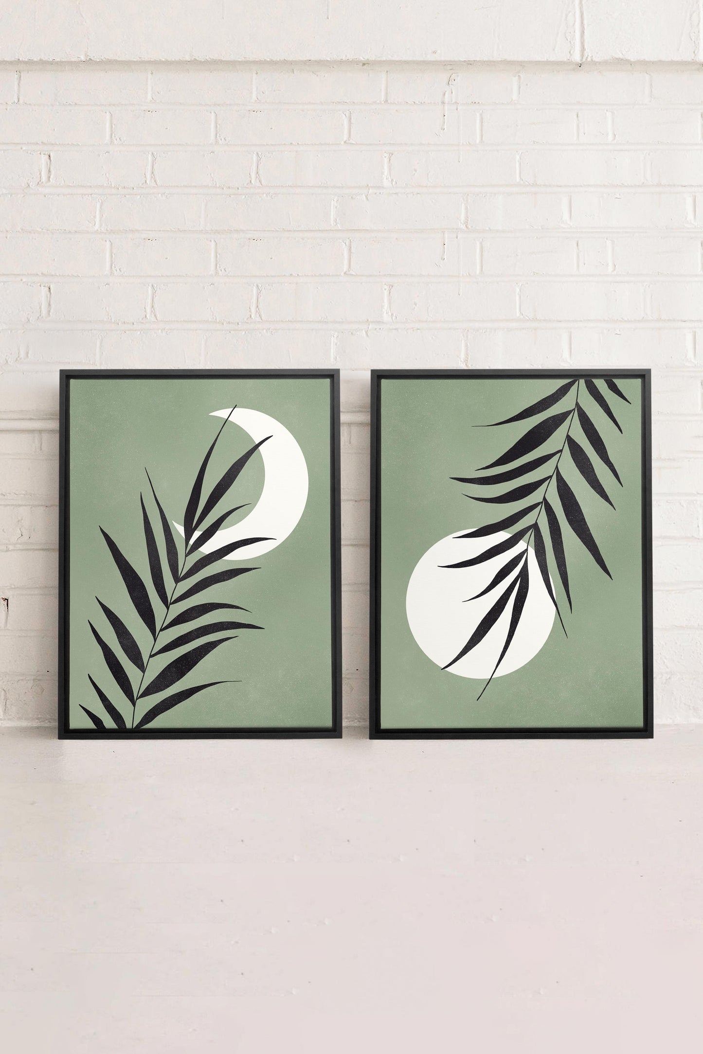 MOONLIGHT SILHOUETTES (2 Oeuvres sur toile étirée)