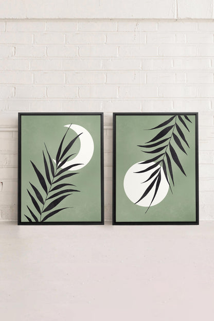 MOONLIGHT SILHOUETTES (2 Oeuvres sur toile étirée)