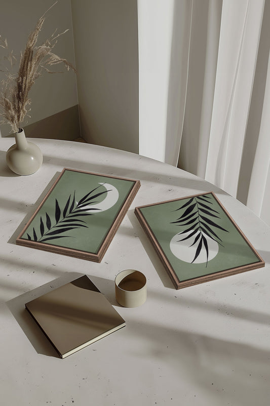 MOONLIGHT SILHOUETTES (2 Oeuvres sur toile étirée)