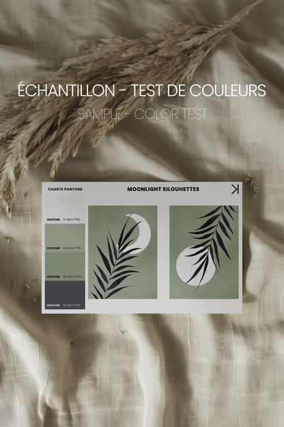 MOONLIGHT SILHOUETTES (2 Oeuvres sur toile étirée)