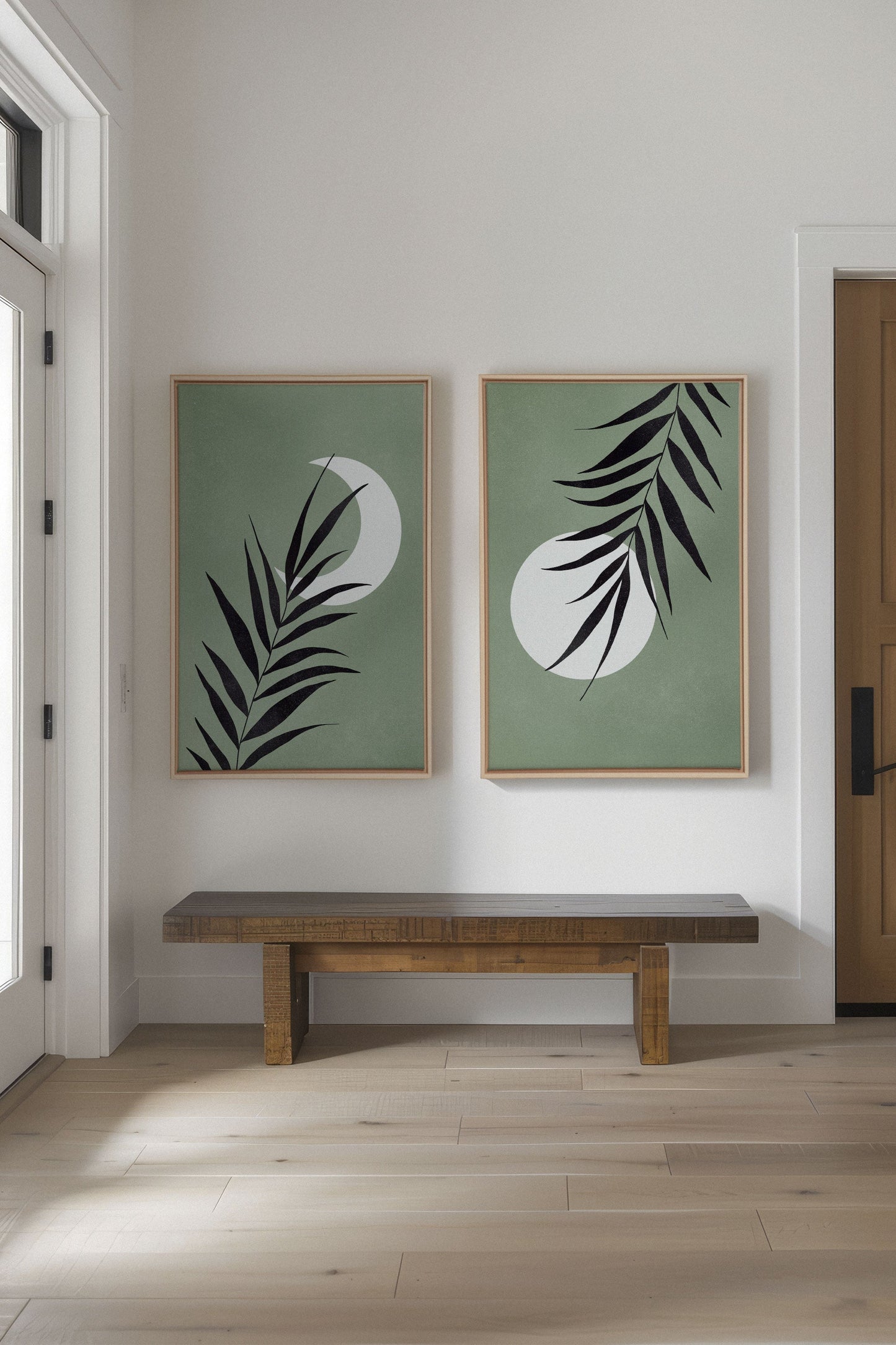 MOONLIGHT SILHOUETTES (2 Oeuvres sur toile étirée)