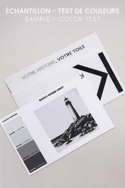 ROCKY SHORE LIGHT, Oeuvre sur toile étirée