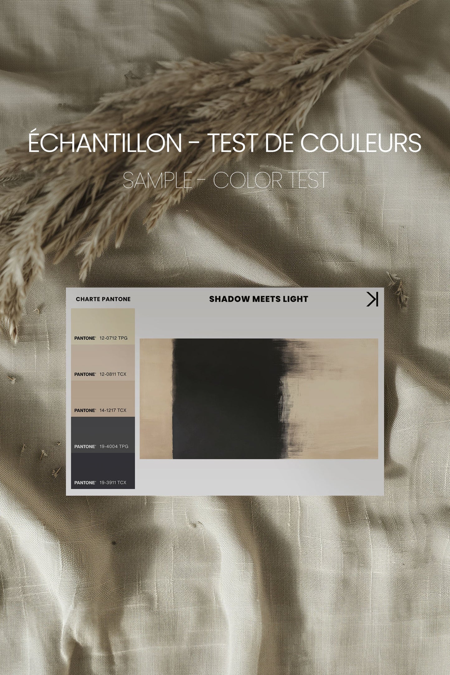 SHADOW MEETS LIGHT, Oeuvre sur toile étirée