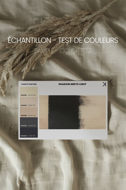 SHADOW MEETS LIGHT, Oeuvre sur toile étirée