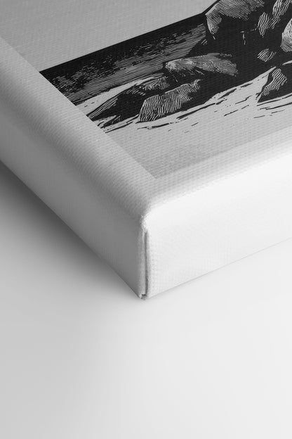 ROCKY SHORE LIGHT, Oeuvre sur toile étirée