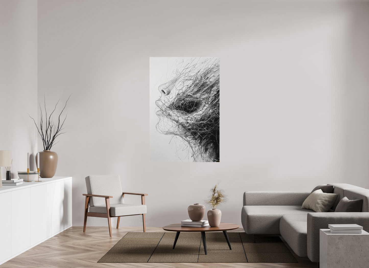 100 x 150 cm, Photo Print On Fuji Crystal DP II A face of roots