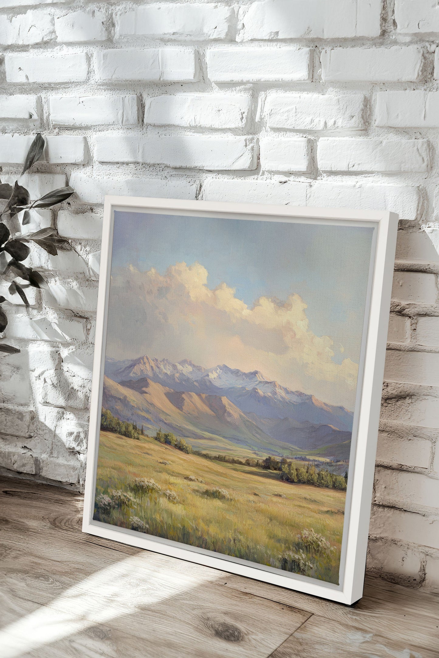 VALLEY OF LIGHT, Oeuvre sur toile étirée