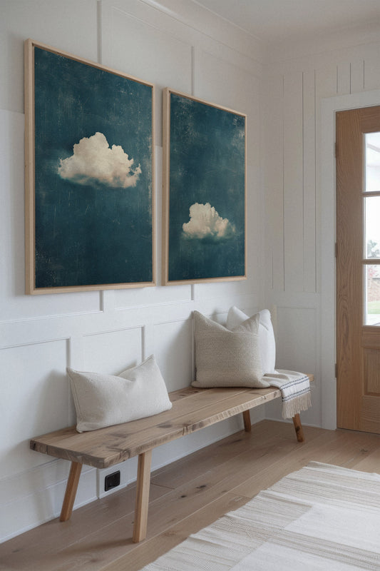 TWILIGHT BLUE SET (2 Oeuvres sur toile étirée)