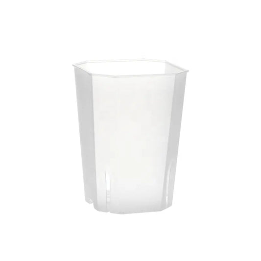 Tall transparent square pot