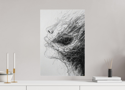 40 x 60 cm, Photo Print Under Acrylic Glass A face of roots