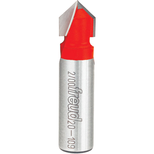 Freud Router Bit - V Grooving Bit, 1/2" Dia., 1/2" Shank