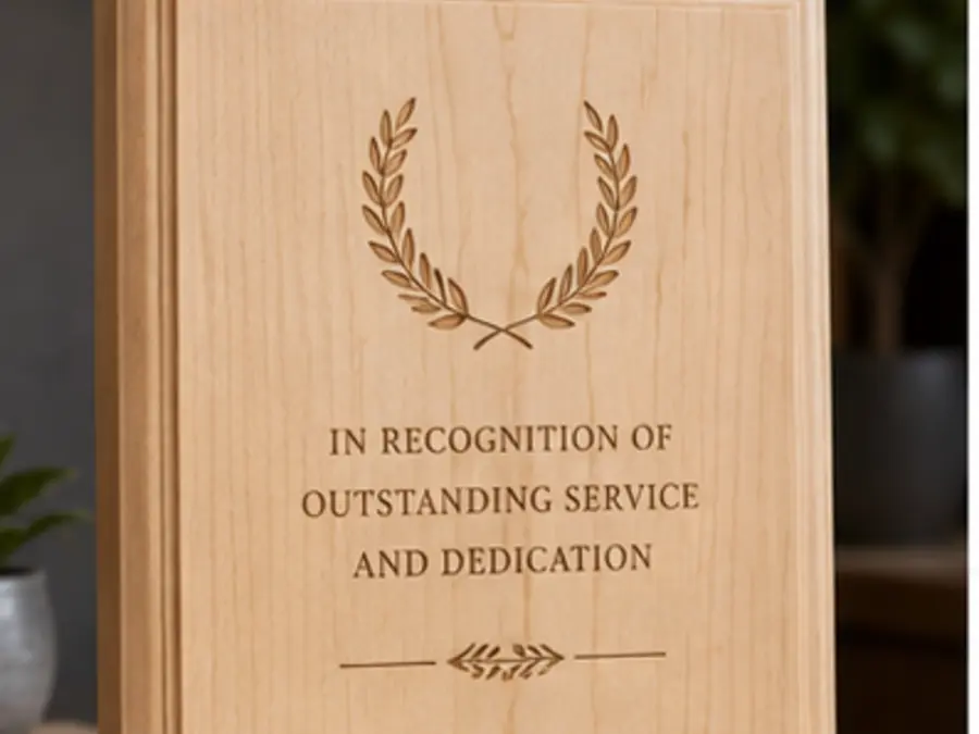 Maple Appreciation Plaque