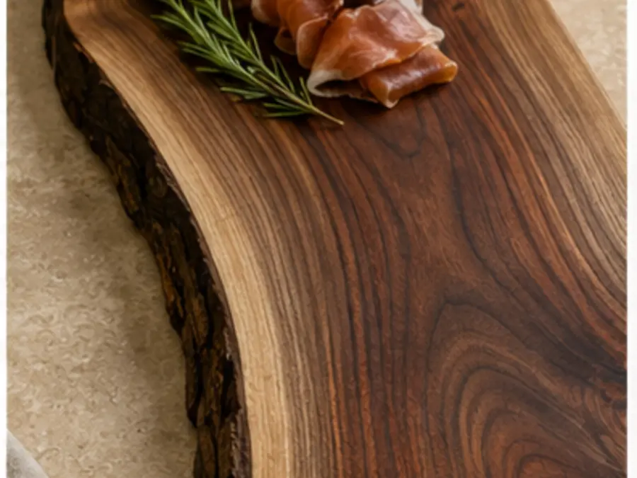 Live-Edge Walnut Serving Board
