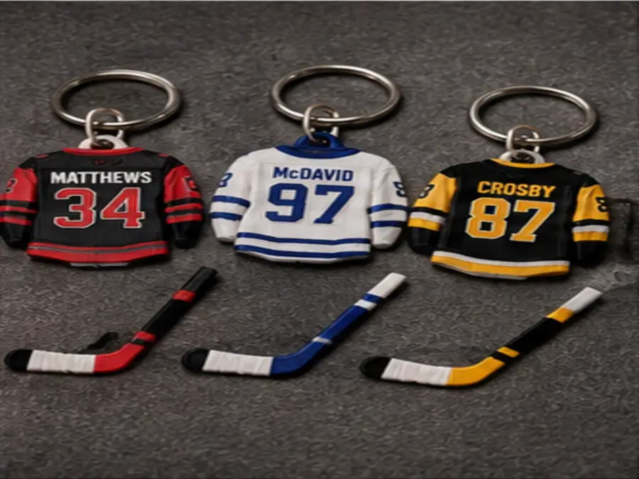 Hockey Jersey Keychain Set
