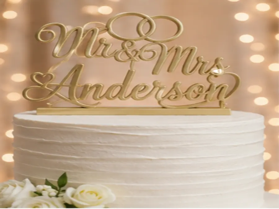 Personalized Wedding Cake Topper