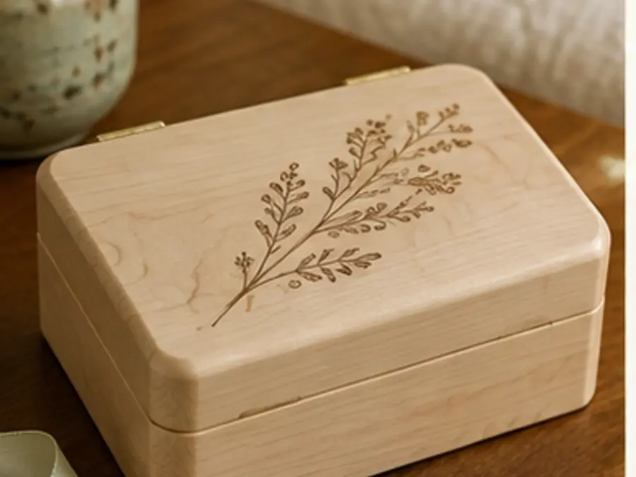 Botanical Poplar Keepsake Box