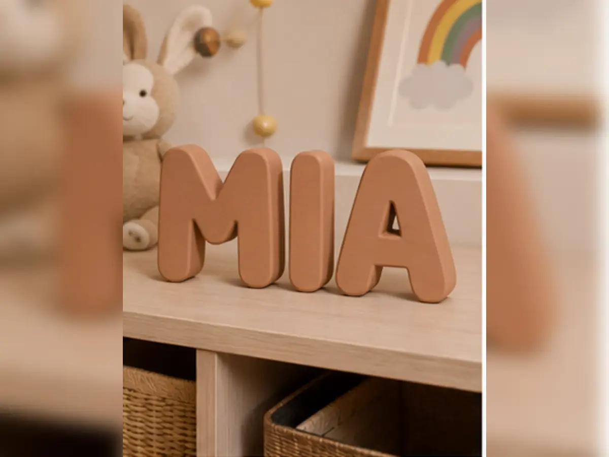 Painted MDF Freestanding Name