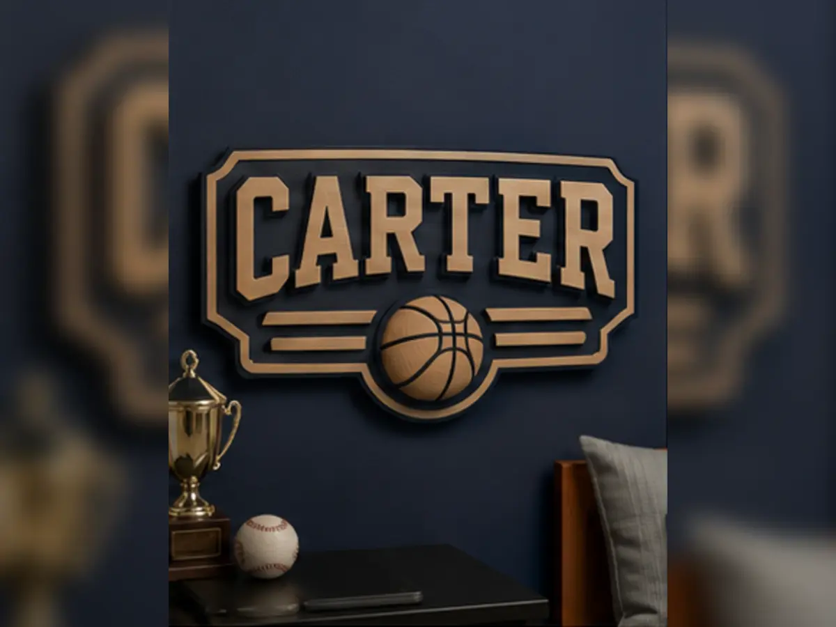Layered Sports Name & Symbol