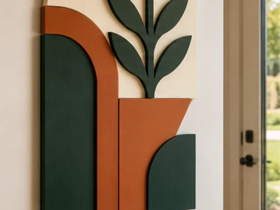 Painted MDF Botanical Wall Symbol