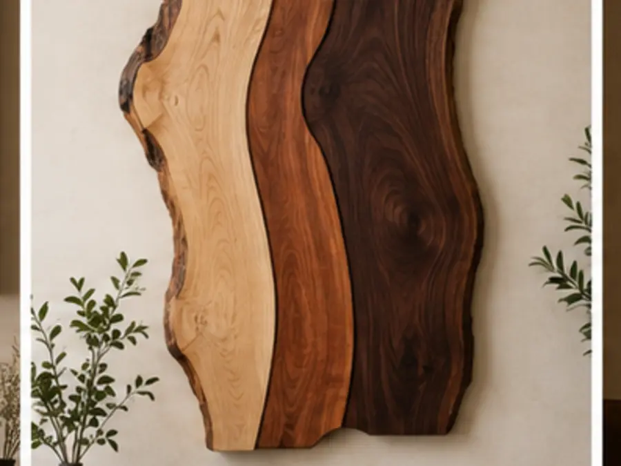 Two-Wood Natural Edge Wall Art