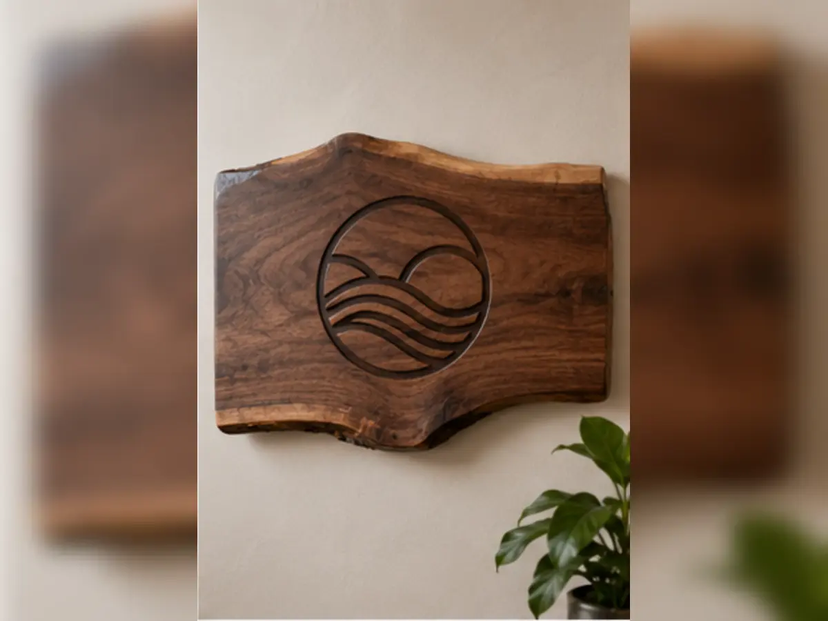 Live-Edge Company Logo Sign