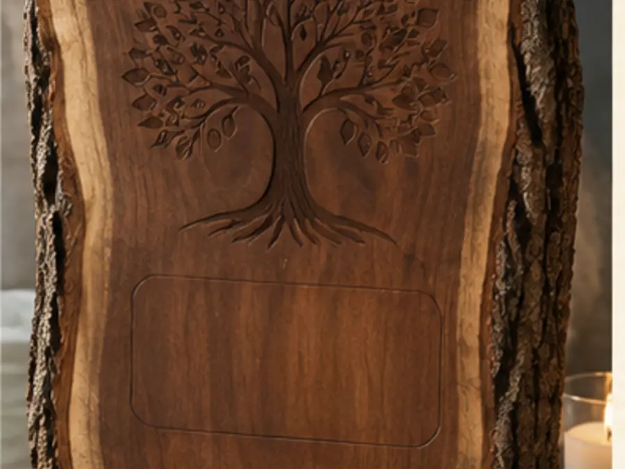 Live-Edge Walnut Tree of Life Memorial