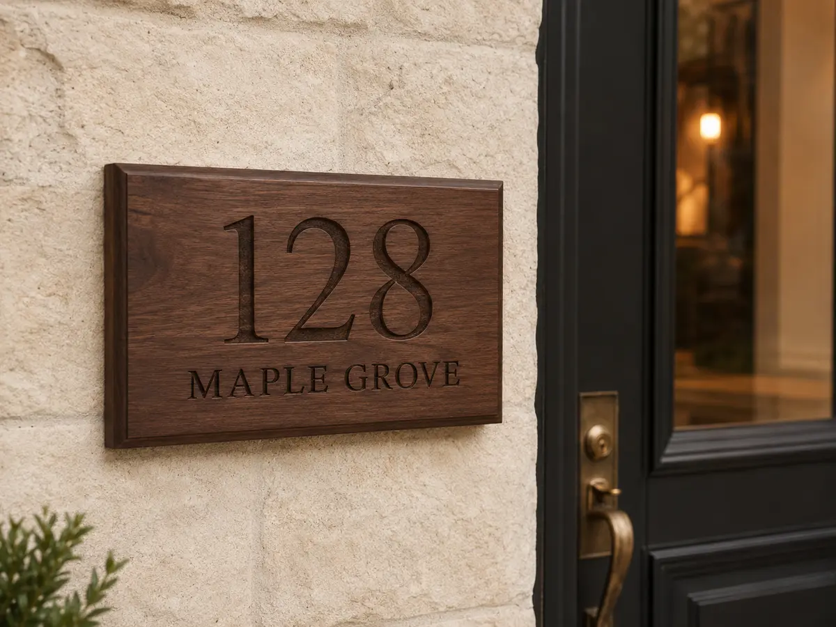 Classic House Number Plaque