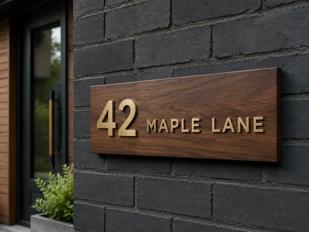 Street Name Address Plaque