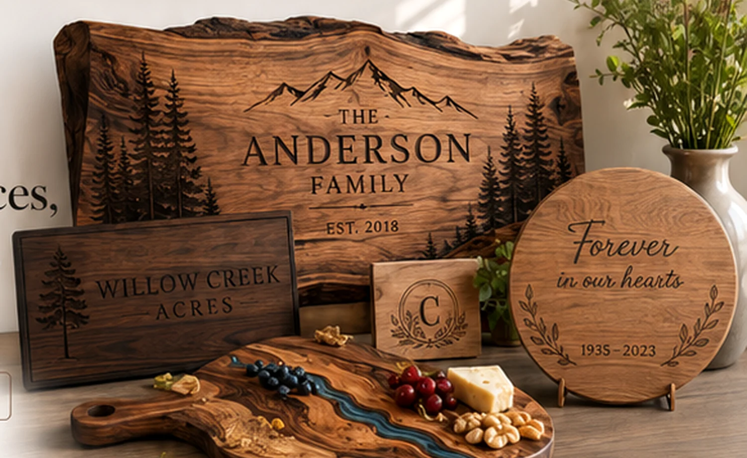 Premium custom wood products by Creative Oasis