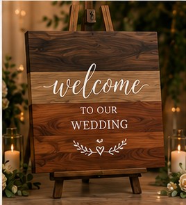 Three Wood Blend Sign