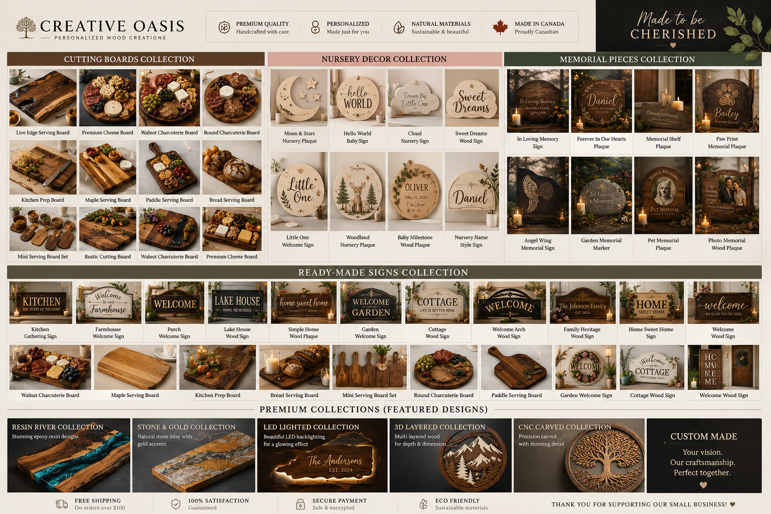 Custom Decor & Resin Catalogue